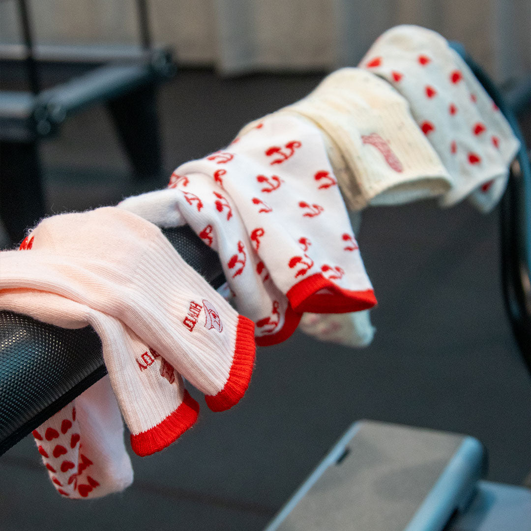 Pilates Grip Socks - 4 Pack