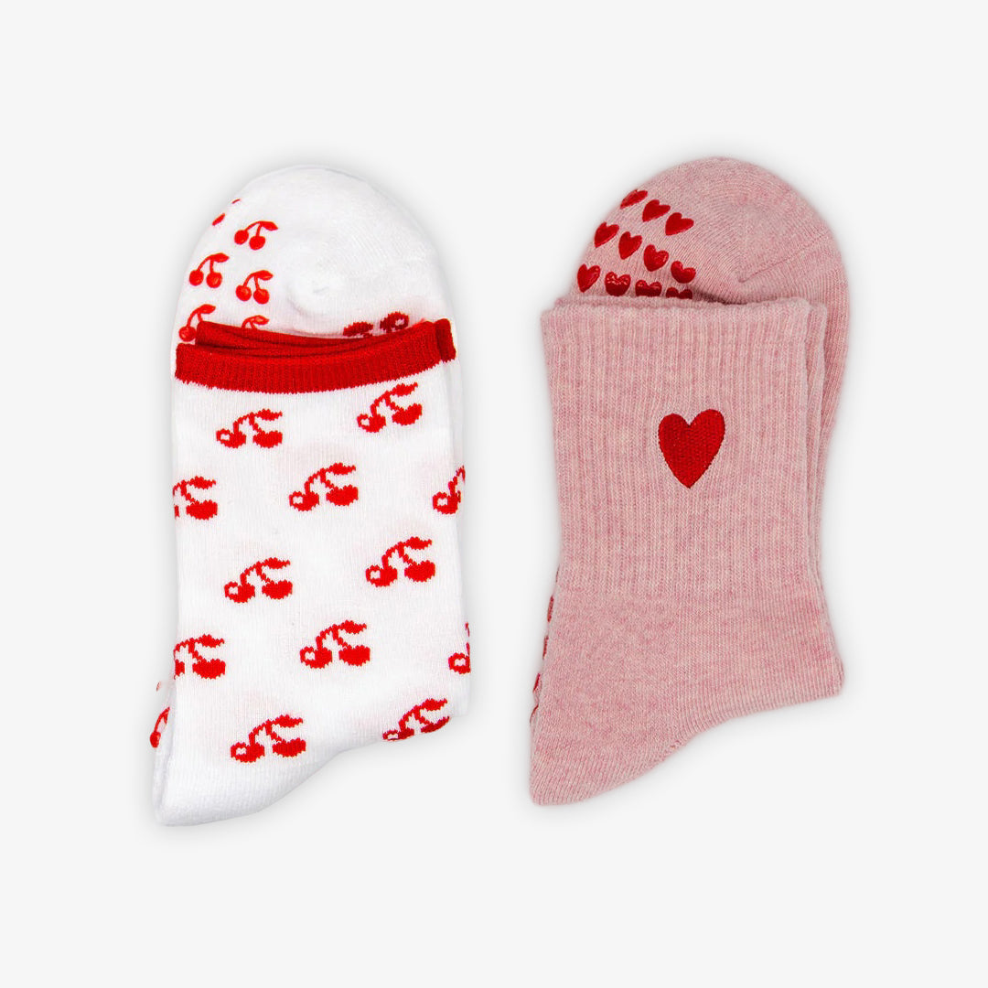 Pilates Grip Socks - 2 Pack