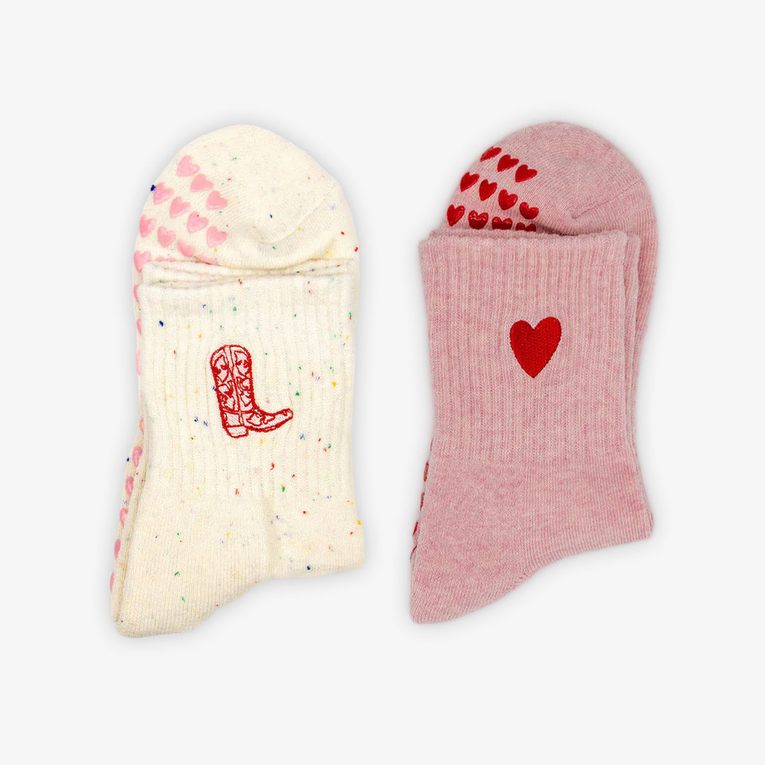 Pilates Grip Socks - 2 Pack