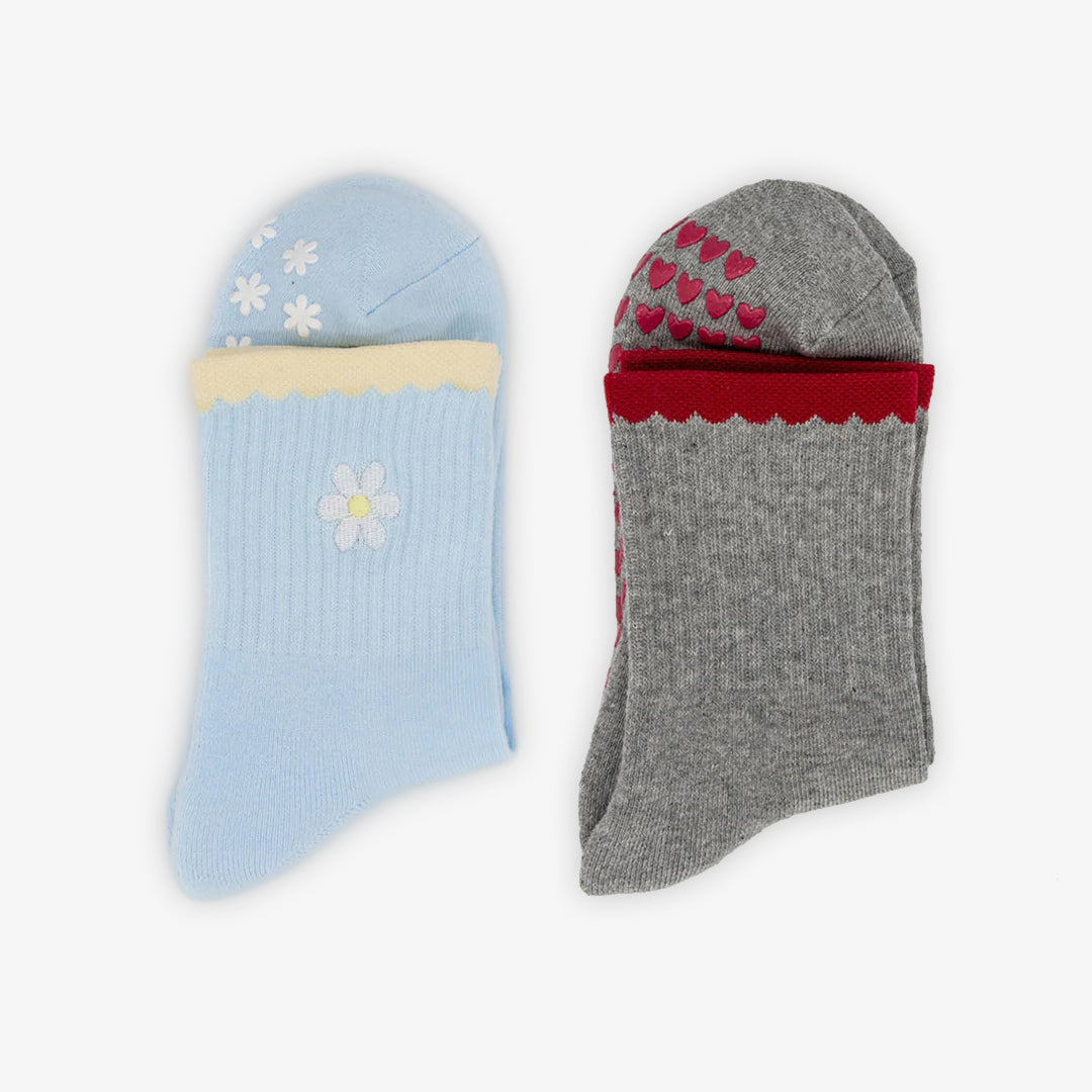 Pilates Grip Socks - 2 Pack