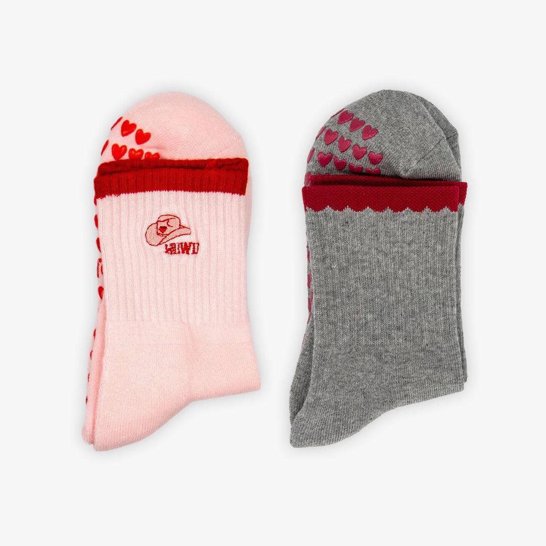 Pilates Grip Socks - 2 Pack