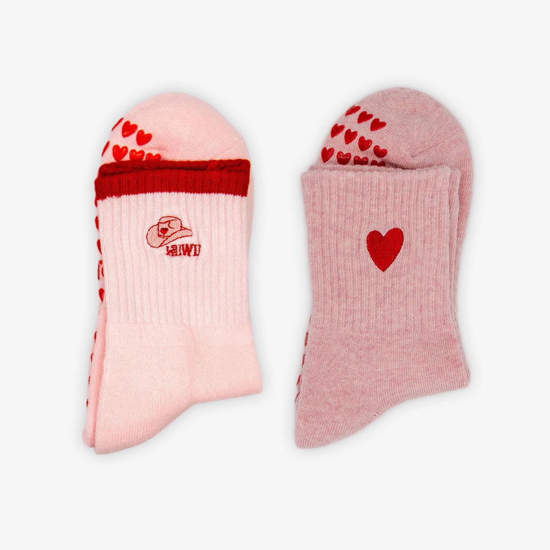 Pilates Grip Socks - 2 Pack