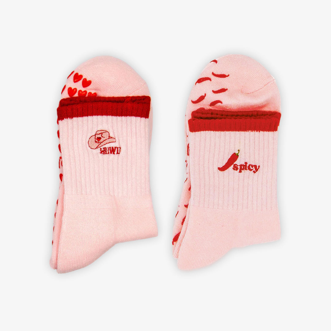 Pilates Grip Socks - 2 Pack