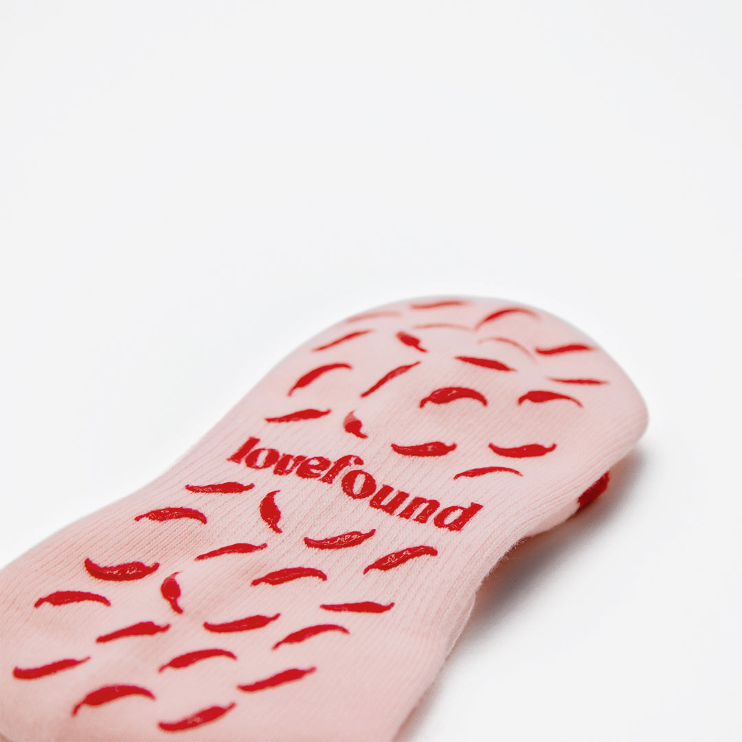 Pilates Grip Socks - Spicy Chilli