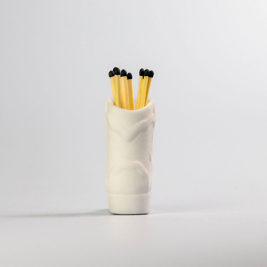 Cowboy Boot Match Holder - Blanc