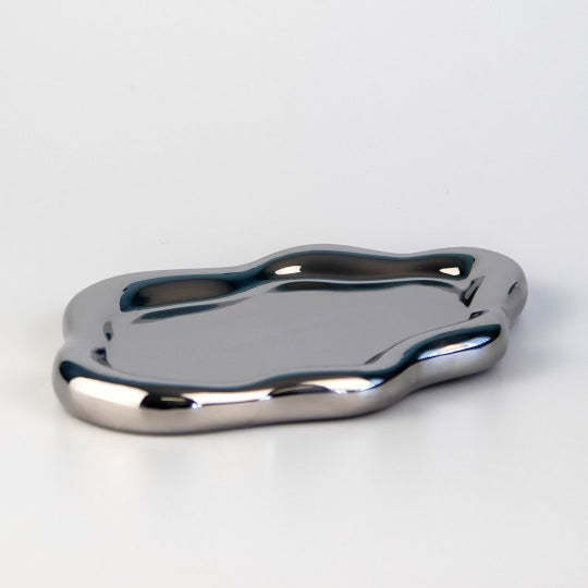 Chrome Cloud Trinket Tray