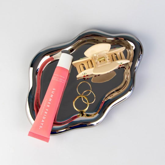 Chrome Cloud Trinket Tray