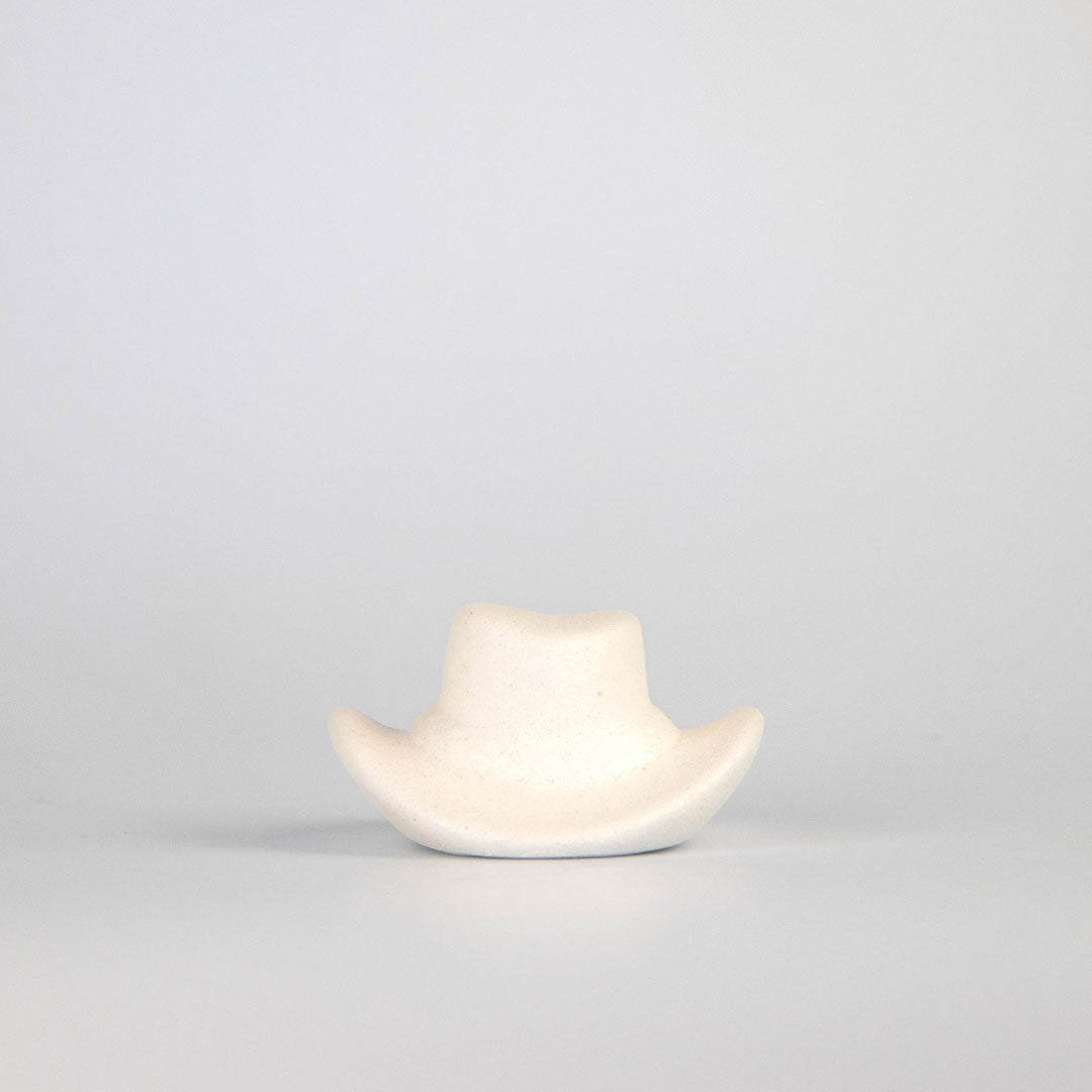 Howdy Cowboy Hat Incense Holder - Blanc