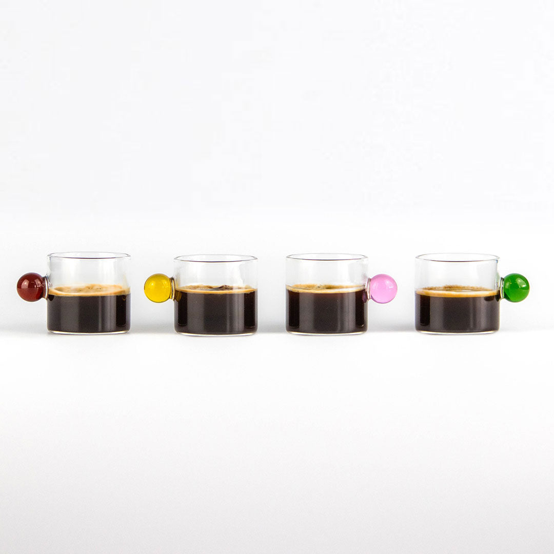 Espresso Rainbow Bobble Glasses - 4 Pack