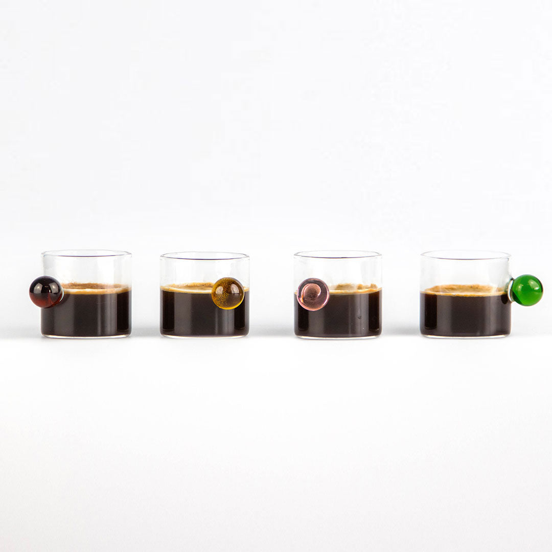 Espresso Rainbow Bobble Glasses - 4 Pack