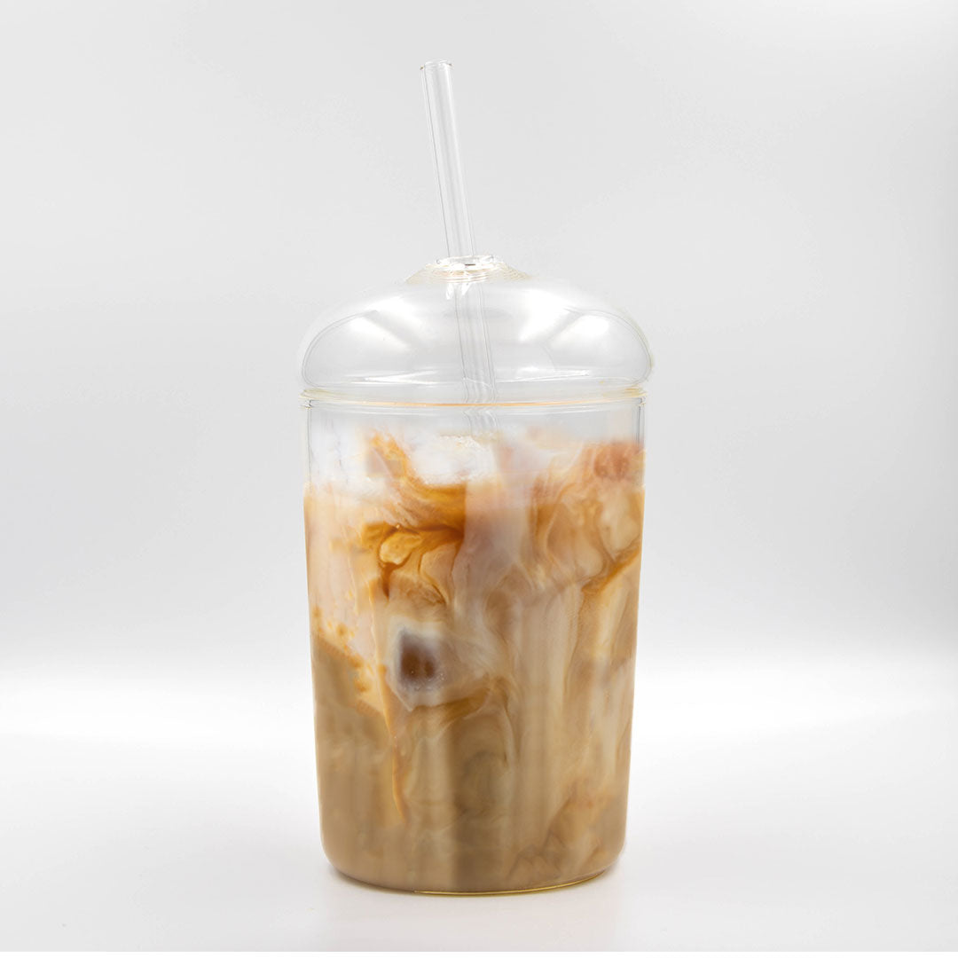 Glass Iced Coffee Travel Cup