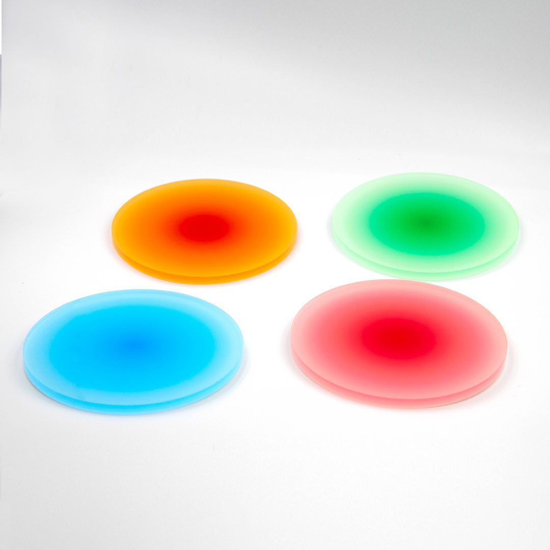 Aura Acrylic Coaster - Green