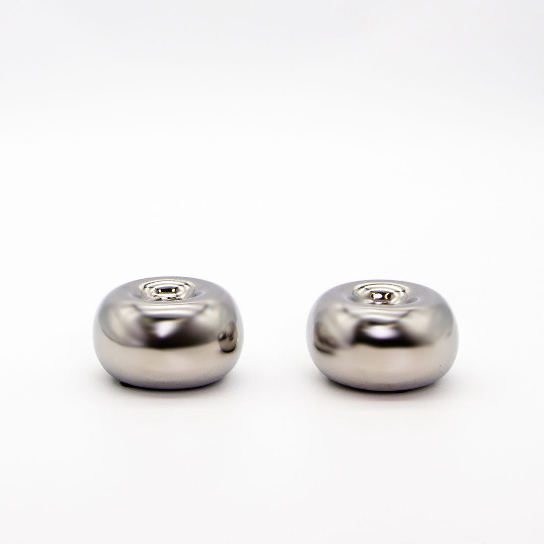 Chrome Candlestick Holders (2 Pack)