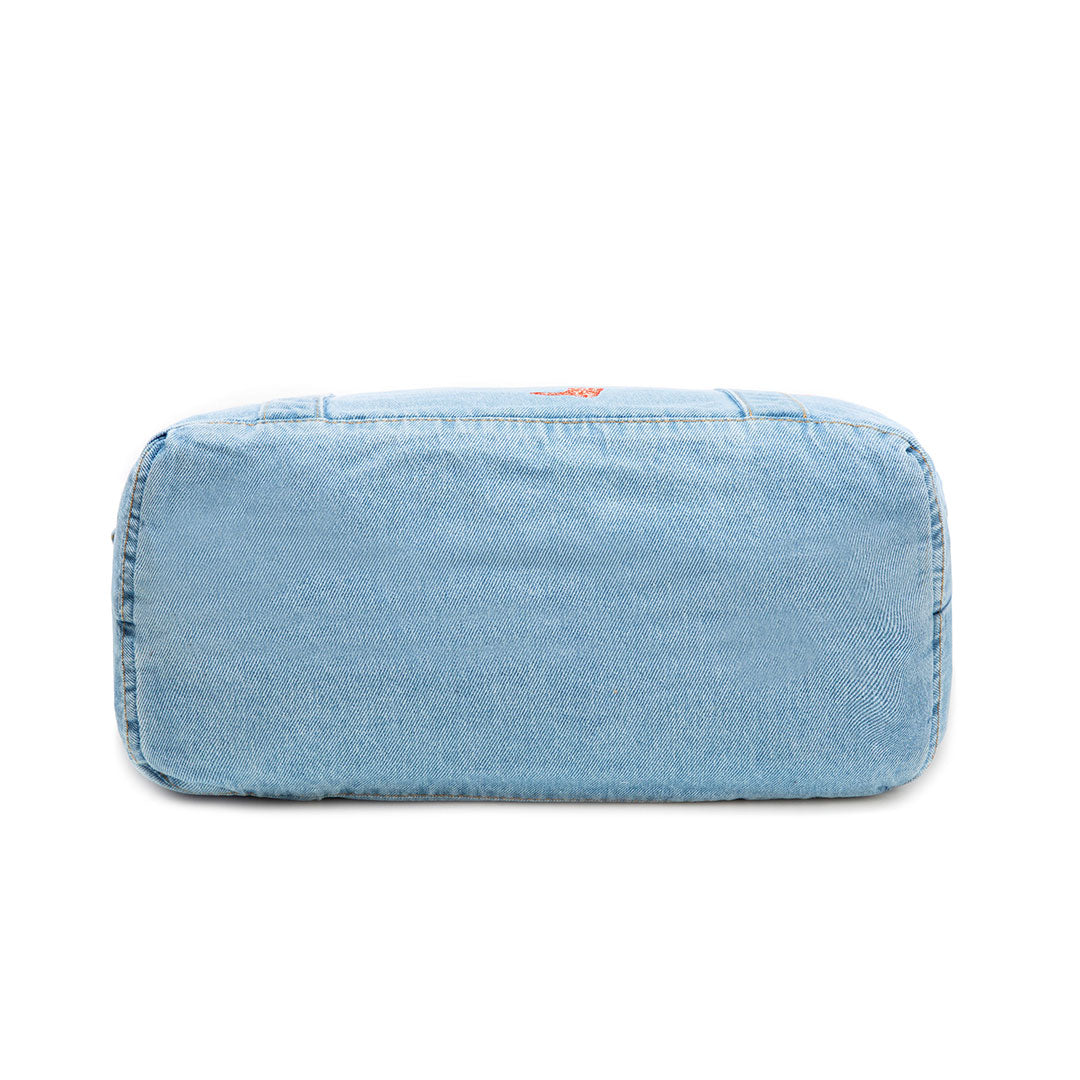 Patchwork Icon Pocket Tote Bag