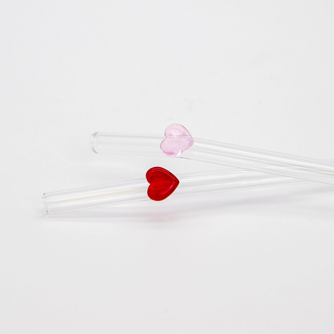 Sweetheart Glass Straw - 2 Pack