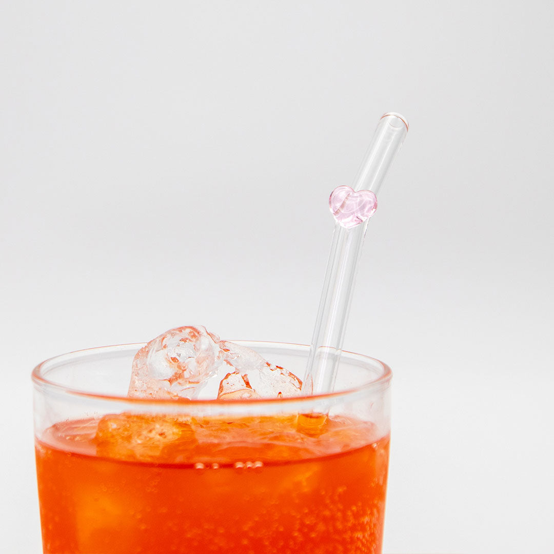 Sweetheart Glass Straw - 2 Pack