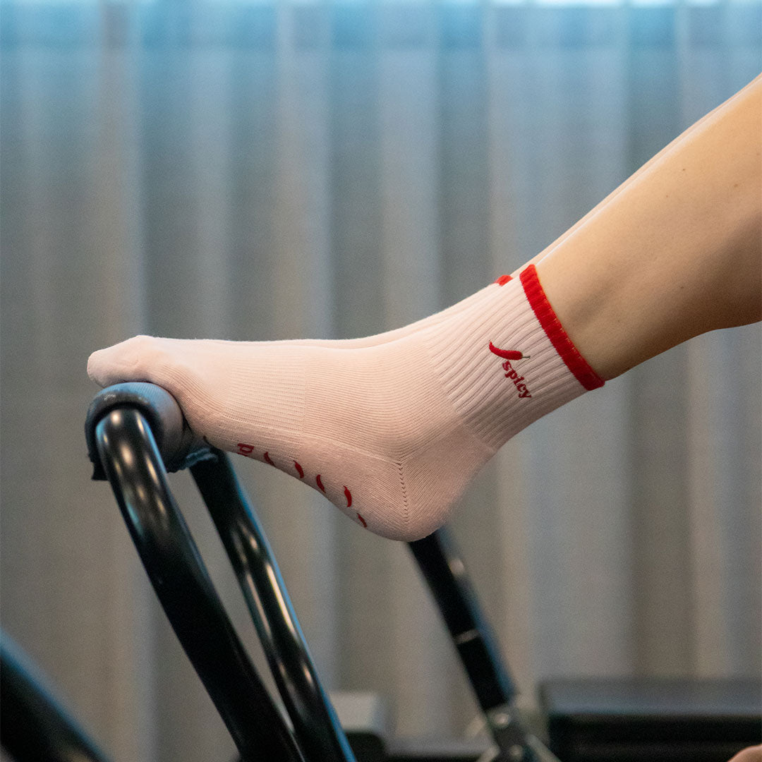 Pilates Grip Socks - Spicy Chilli