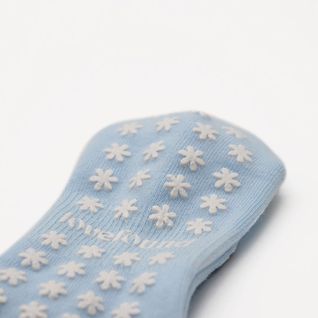 Pilates Grip Socks - Daisy Scallop