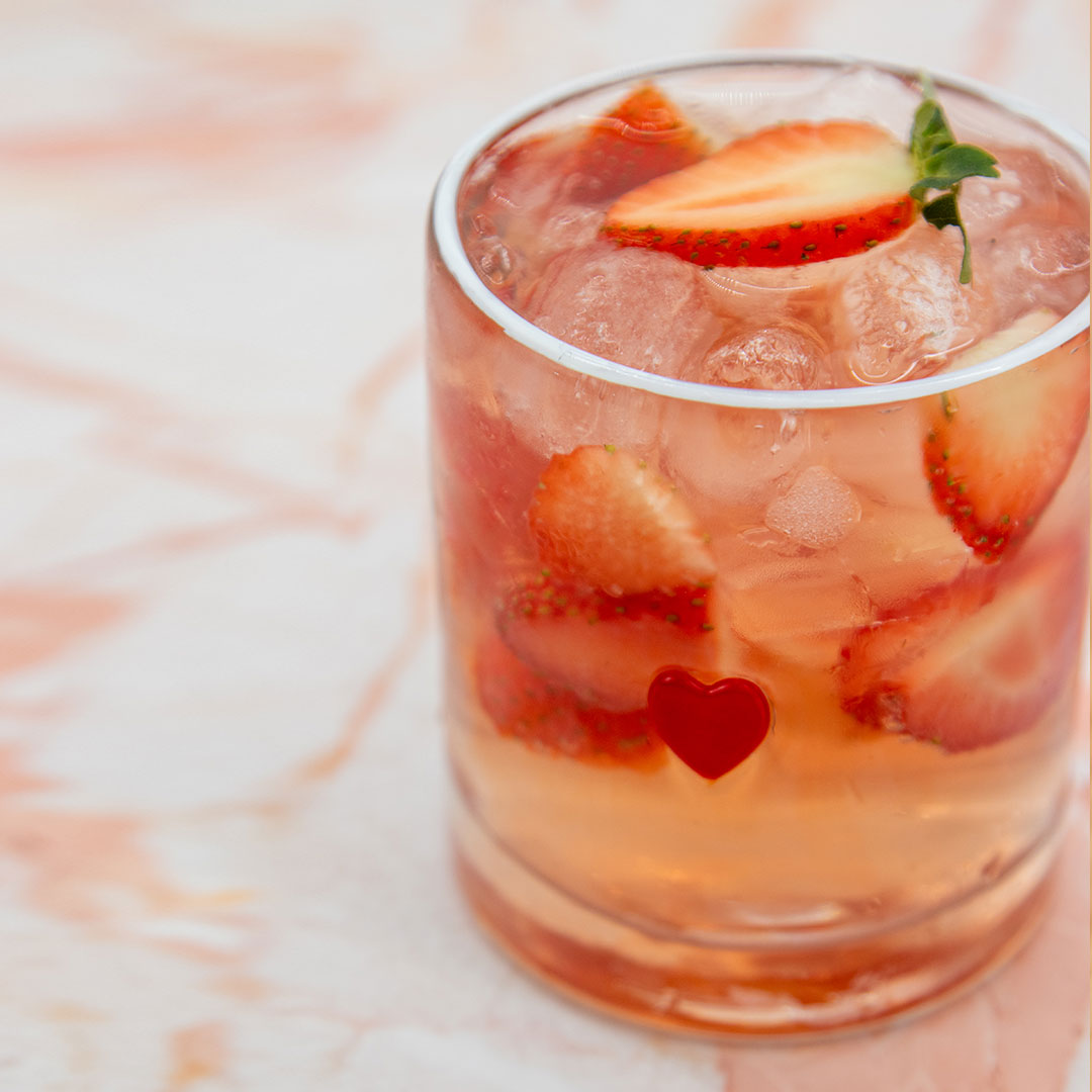 Iconic Glass Tumbler - Red Heart