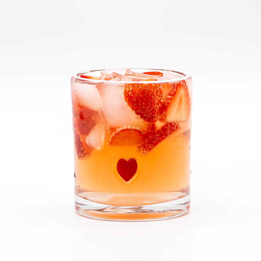 Iconic Glass Tumbler - Red Heart