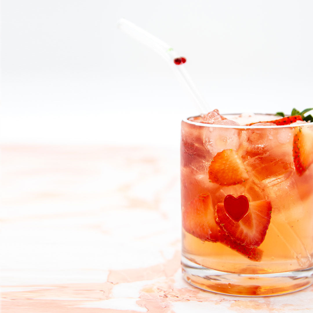 Iconic Glass Tumbler - Red Heart