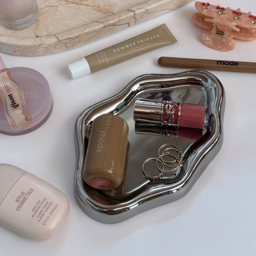 Chrome Cloud Trinket Tray