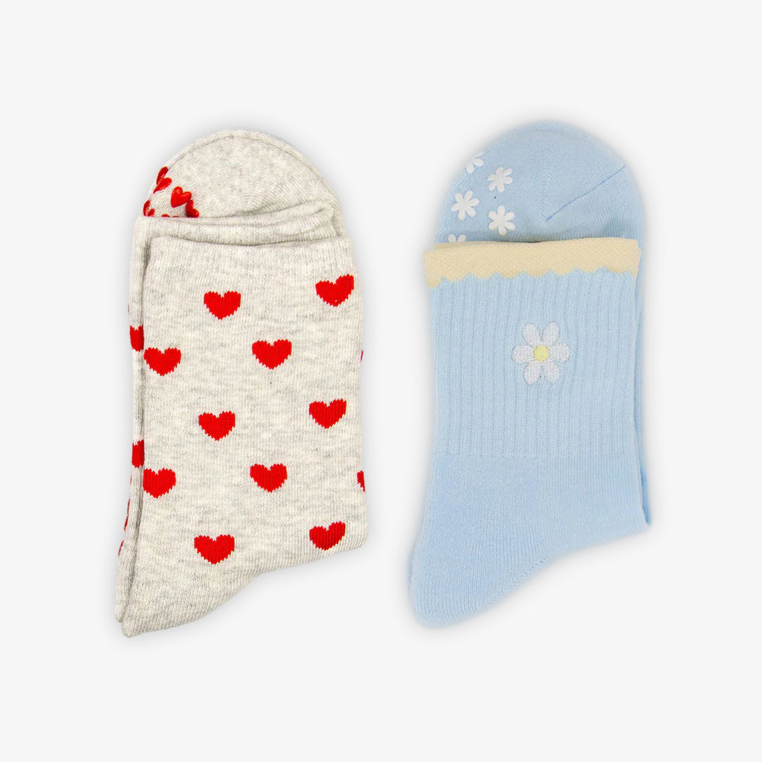 Pilates Grip Socks - 2 Pack