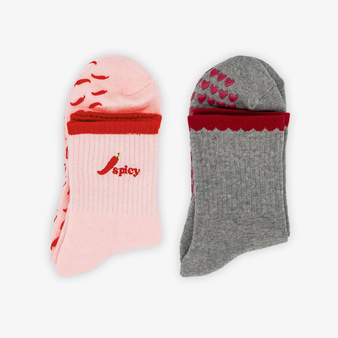Pilates Grip Socks - 2 Pack