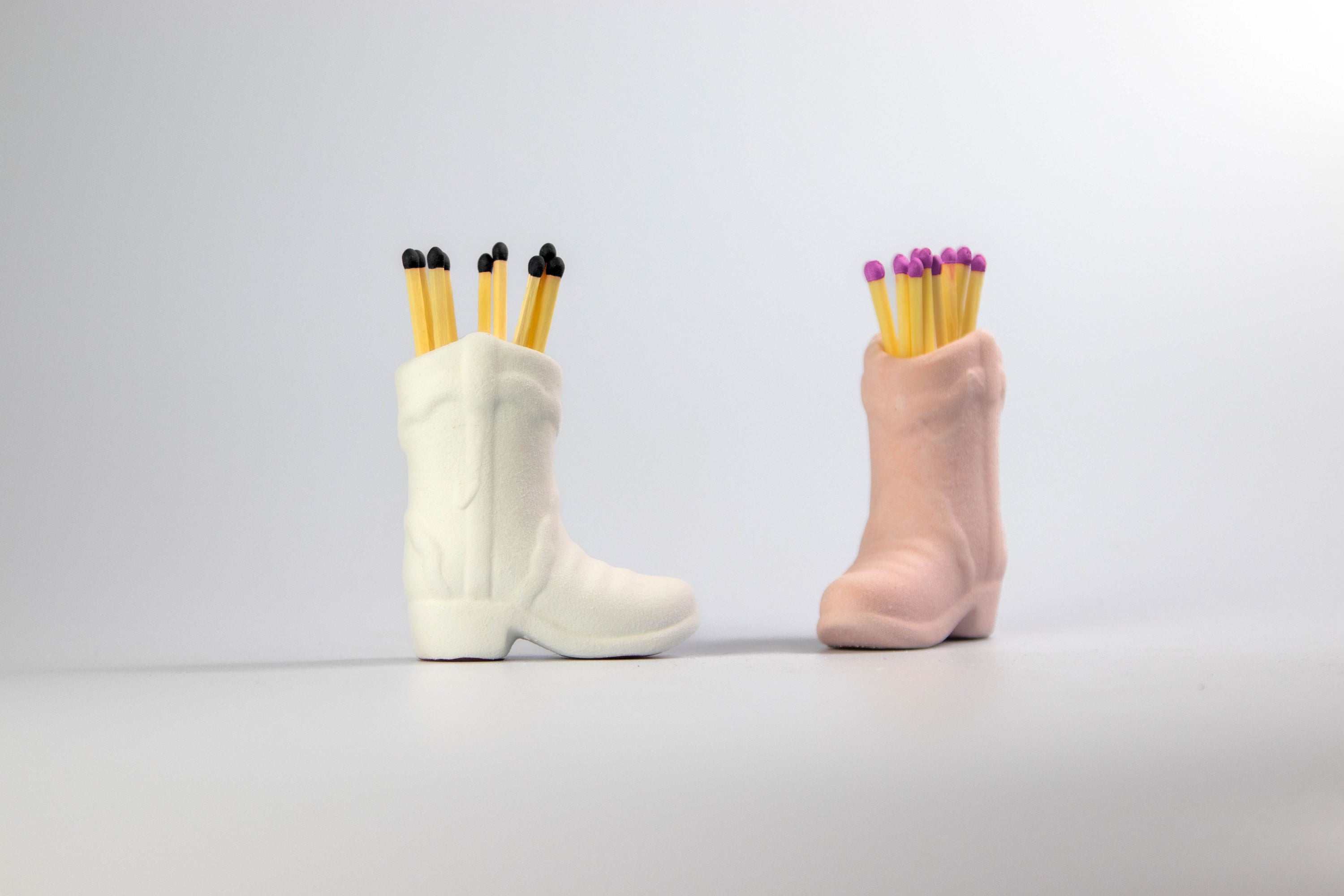 Cowboy Boot Match Holder - Marshmallow