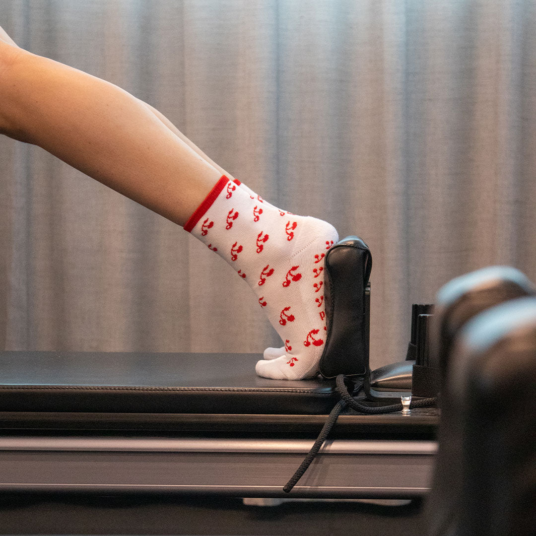 Pilates Grip Socks - Cherry Pie