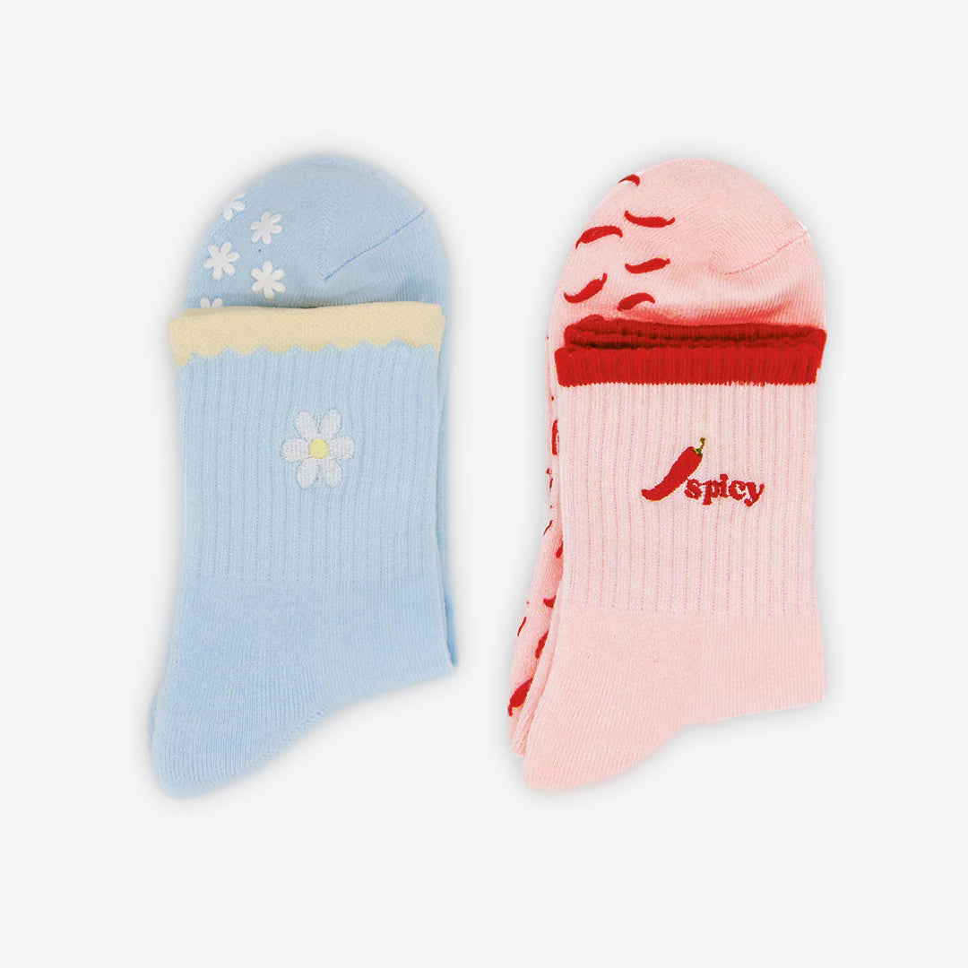 Pilates Grip Socks - 2 Pack
