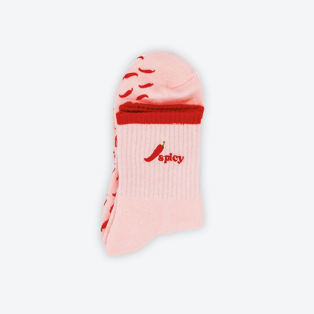 Pilates Grip Socks - Spicy Chilli