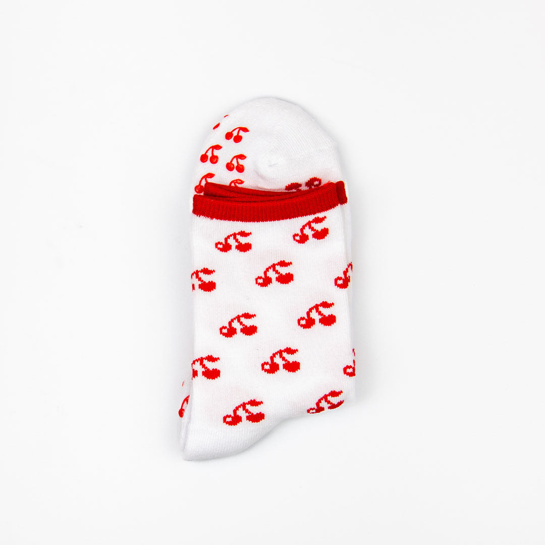 Pilates Grip Socks - Cherry Pie