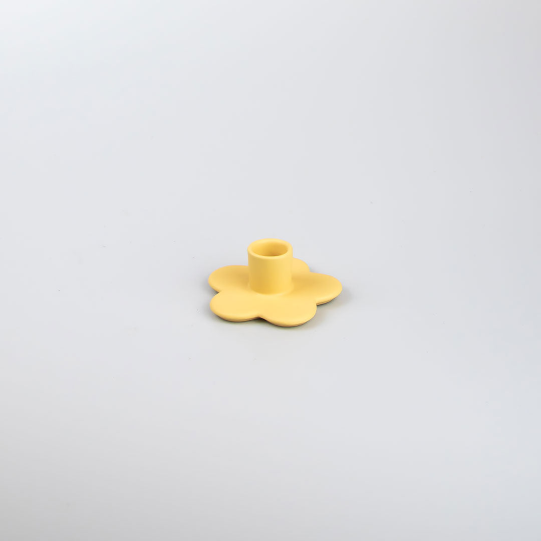 Bloom Candle Holder - Butter Yellow