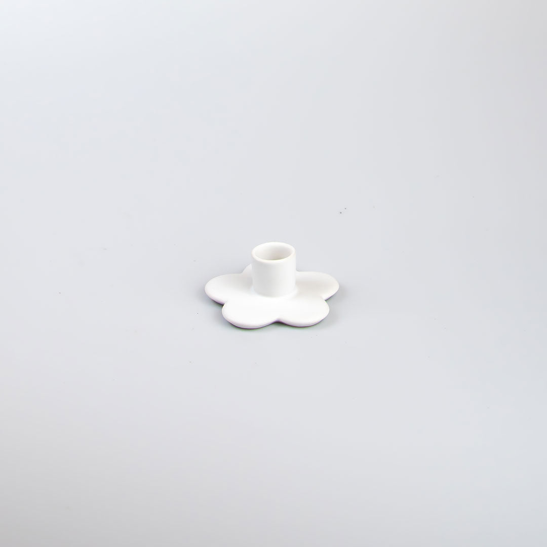 Bloom Candle Holder - Snow