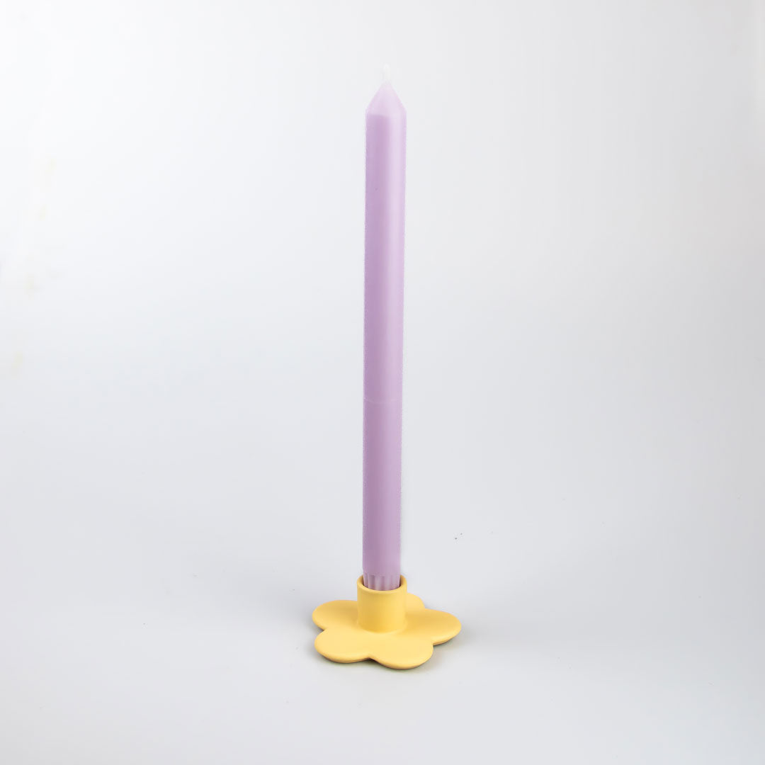 Bloom Candle Holder - Butter Yellow