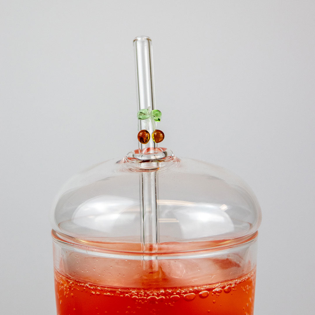 Cherry Pie Glass Straw - 2 Pack