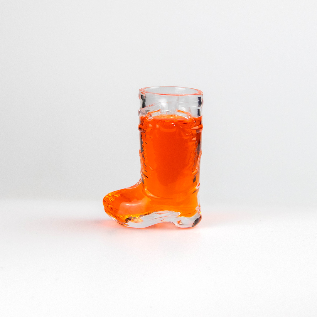 Glass Cowboy Boot Shot Glasses