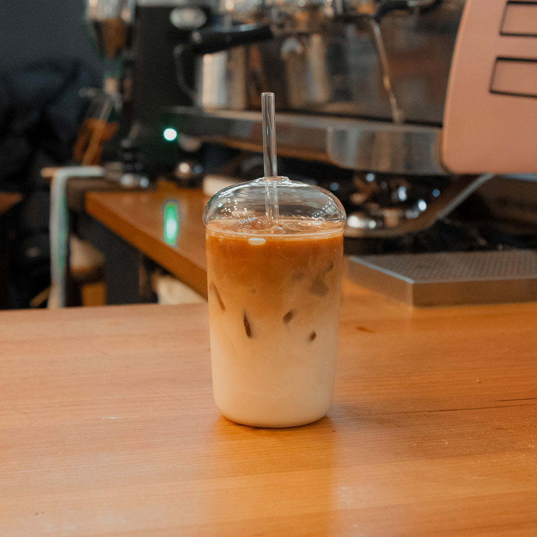 Glass Iced Coffee Travel Cup