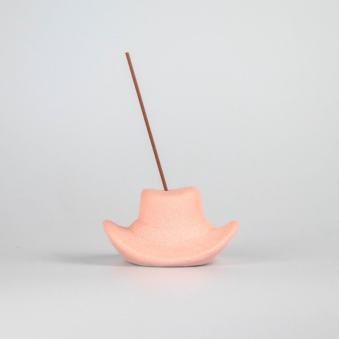 Howdy Cowboy Hat Incense Holder - Marshmallow