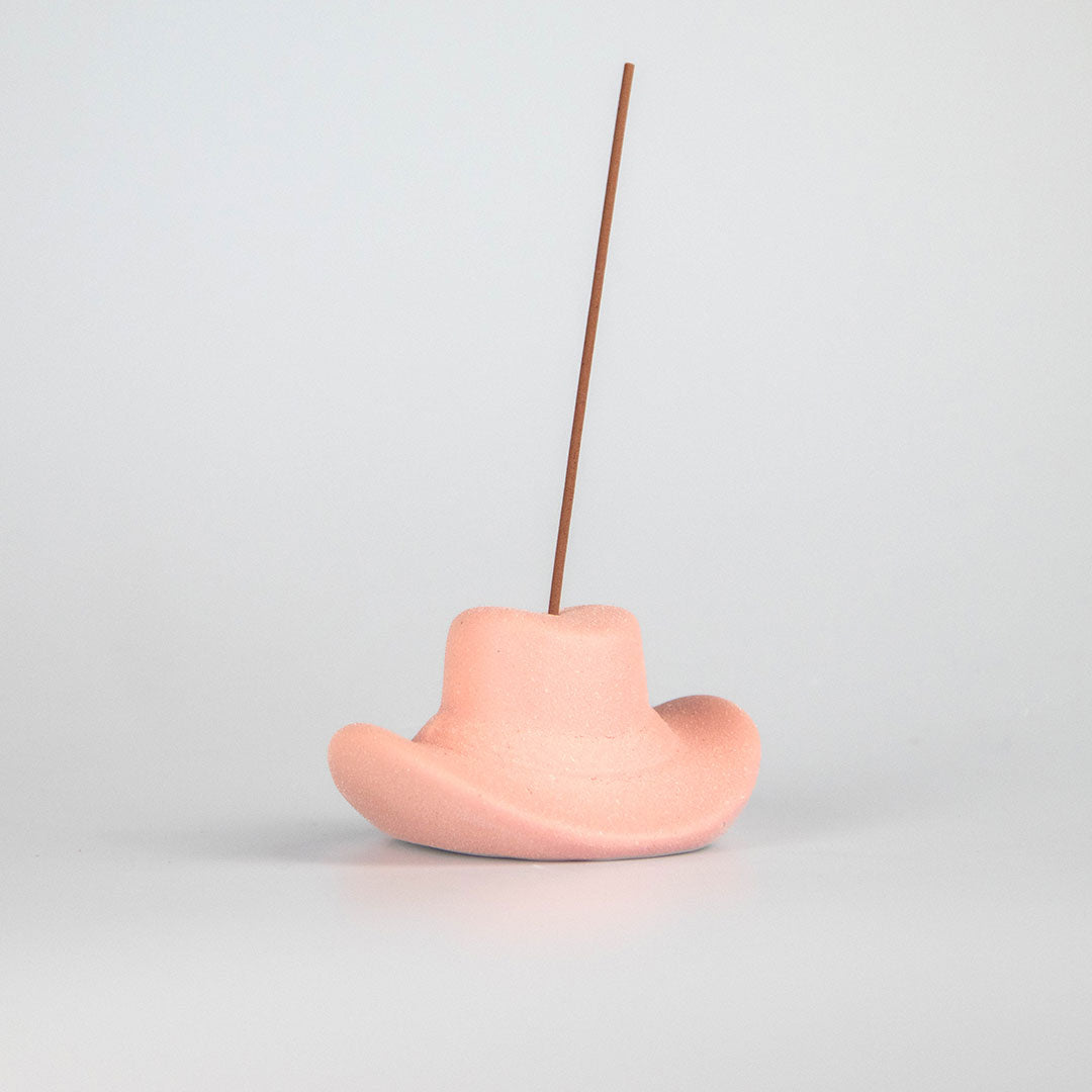 Howdy Cowboy Hat Incense Holder - Marshmallow