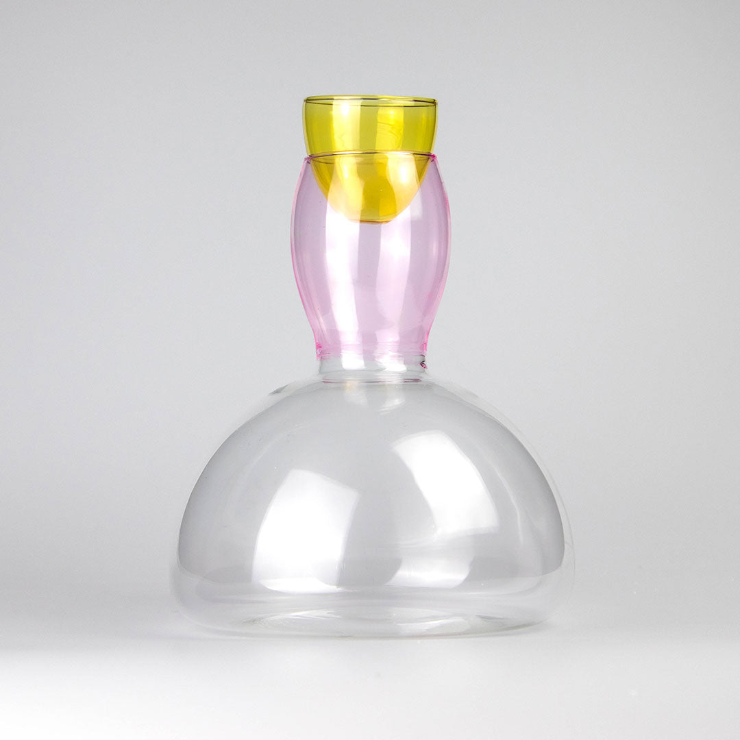 Party Starter Glass Decanter - Pink