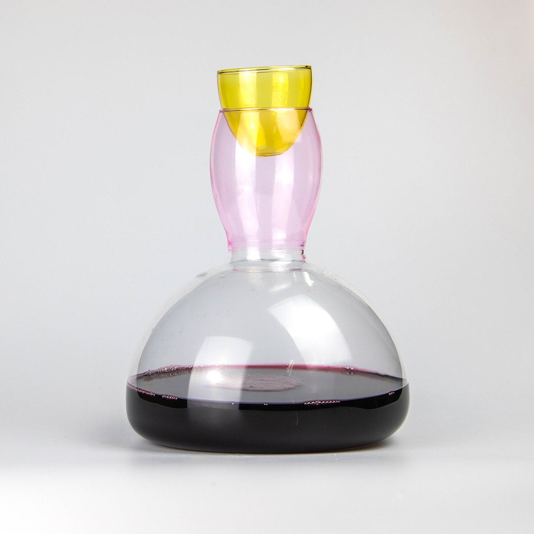 Party Starter Glass Decanter - Pink