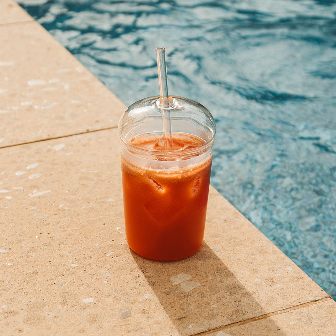 Glass Iced Coffee Travel Cup