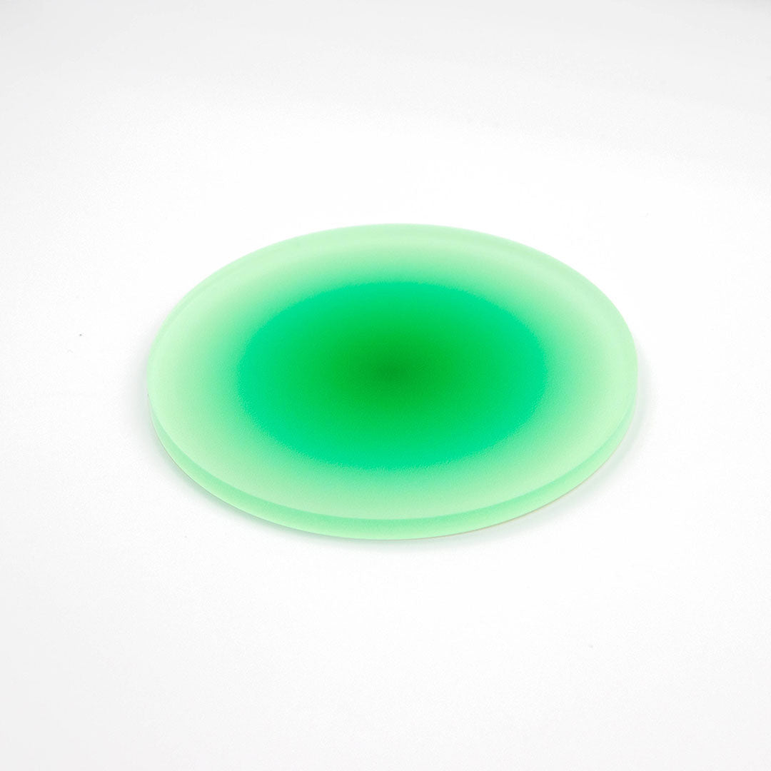 Aura Acrylic Coaster - Green