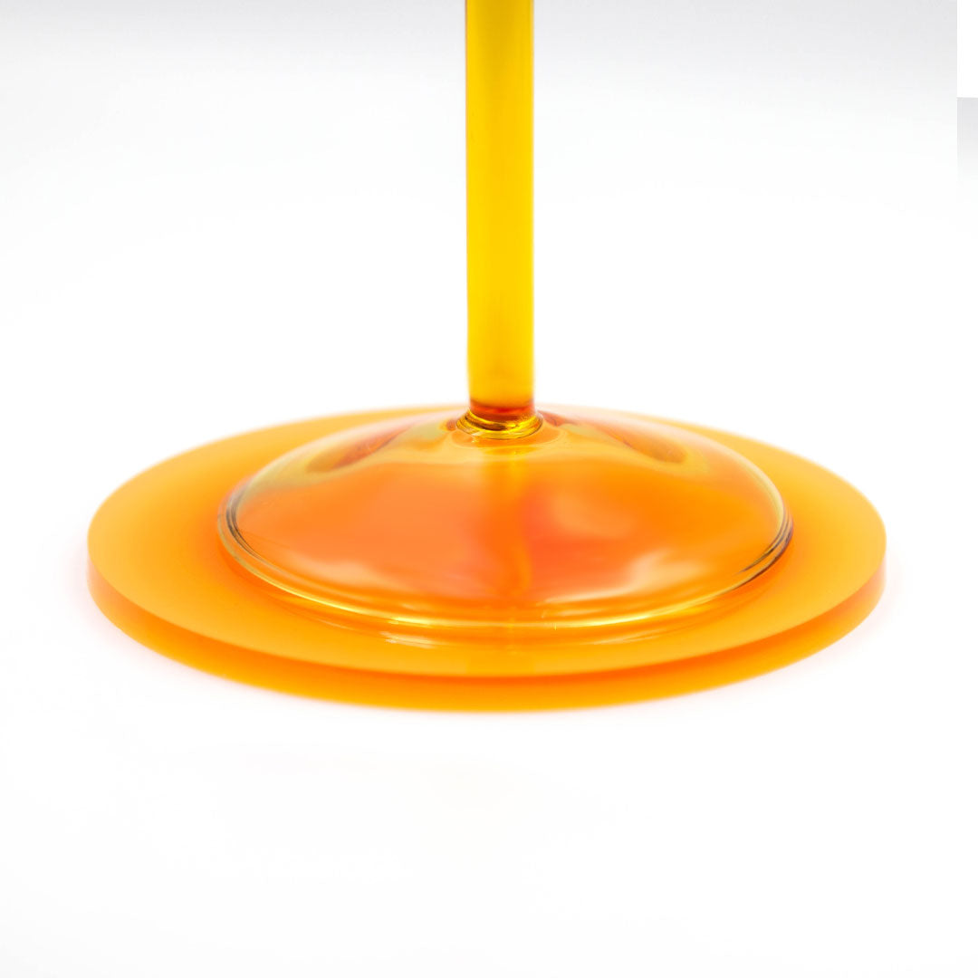 Aura Acrylic Coaster - Orange