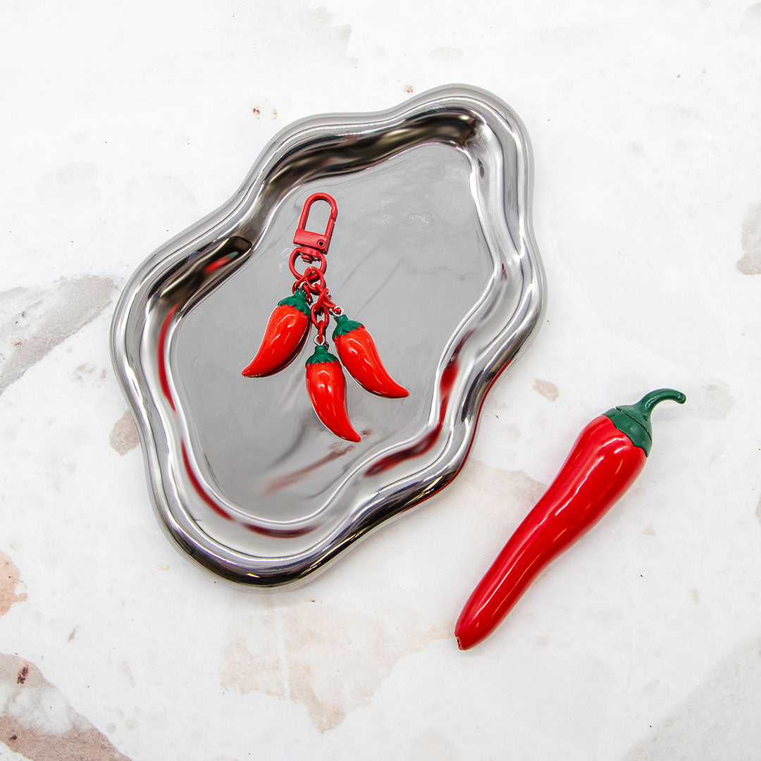 Spicy Chilli Keyring + Spicy Flame Red Chilli Lighter