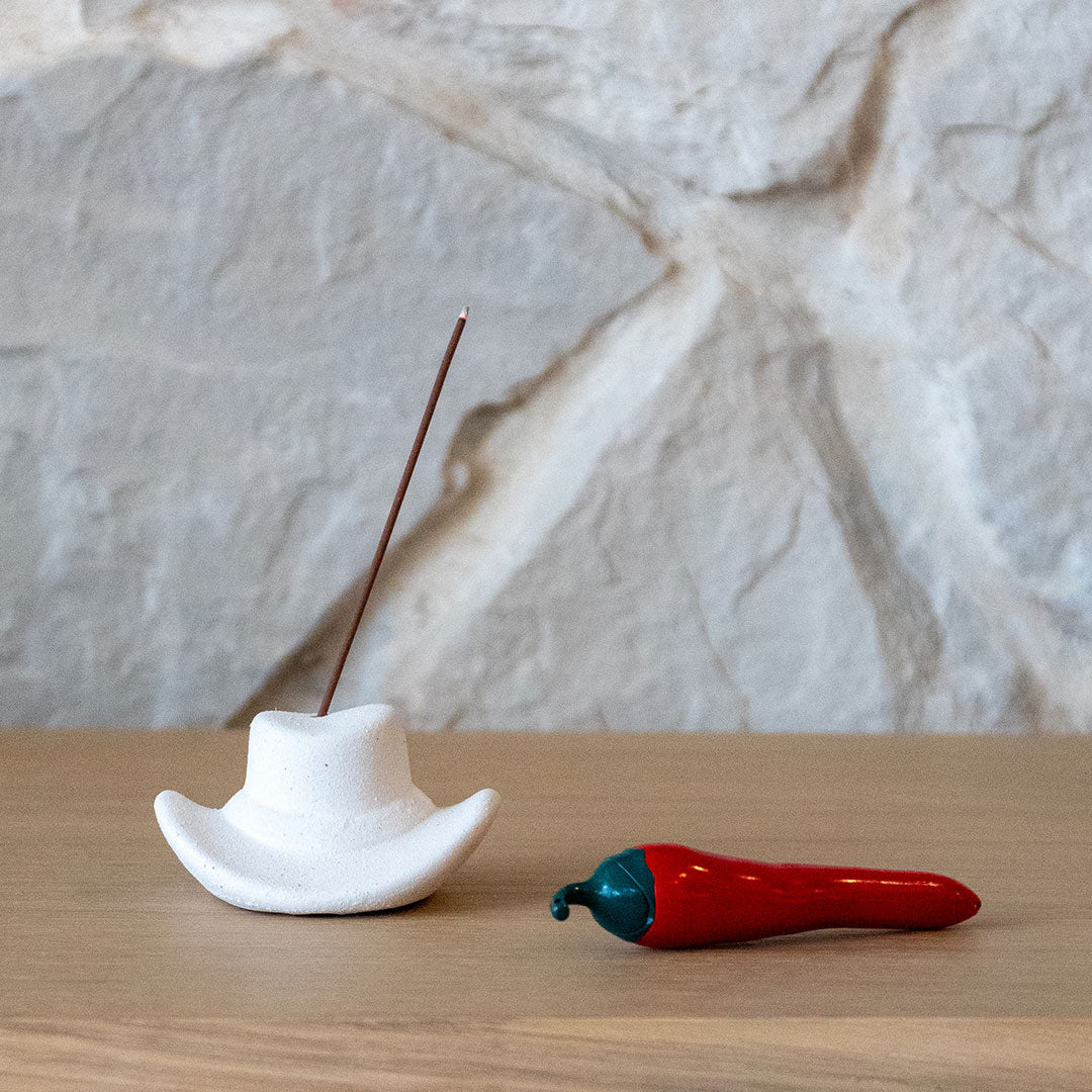 Spicy Flame Lighter + Howdy Cowboy Hat Incense Holder Pack