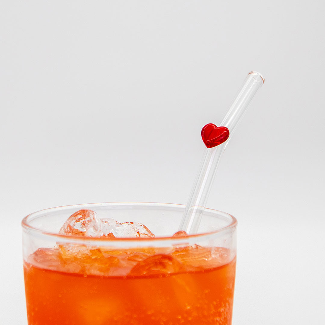 Sweetheart Glass Straw - 2 Pack