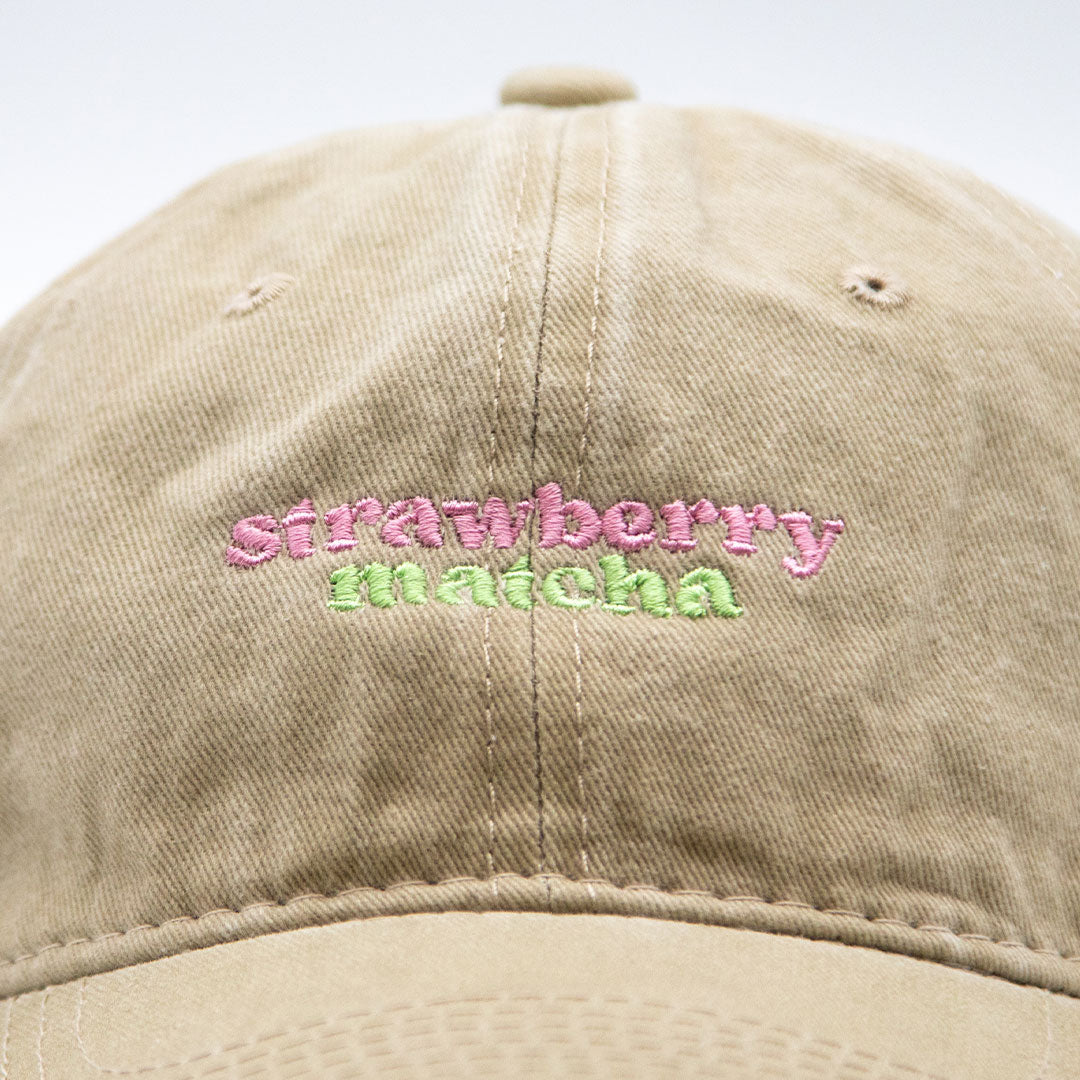 Lovefound Slogan Cap - Strawberry Matcha